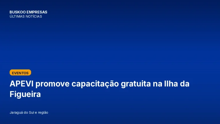 APEVI promove capacitação gratuita na Ilha da Figueira