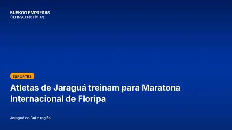Atletas de Jaraguá treinam para Maratona Internacional de Floripa