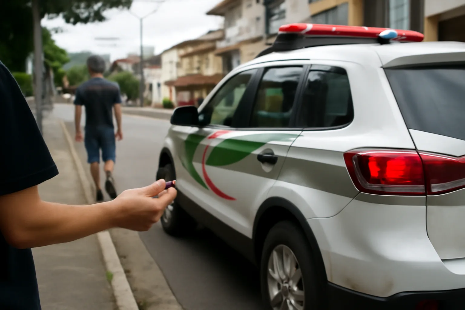 Homem abordado com cigarro de maconha no João Pessoa