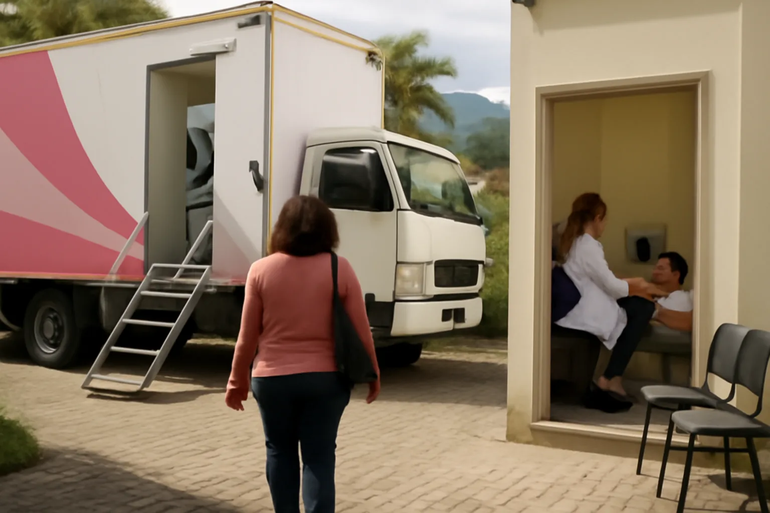 Carreta da Saúde da Mulher atende pacientes de Jaraguá do Sul