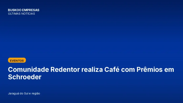 Comunidade Redentor realiza Café com Prêmios em Schroeder