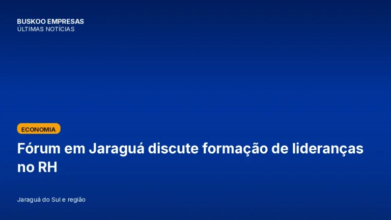 Fórum em Jaraguá discute formação de lideranças no RH