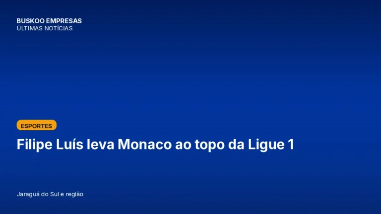 Filipe Luís leva Monaco ao topo da Ligue 1