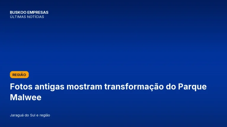 Fotos antigas mostram transformação do Parque Malwee