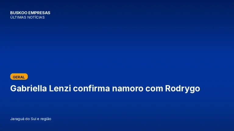 Gabriella Lenzi confirma namoro com Rodrygo