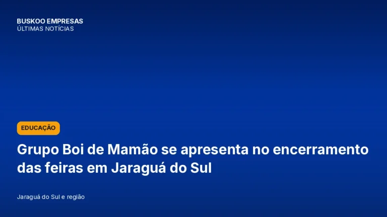 Grupo Boi de Mamão se apresenta no encerramento das feiras em Jaraguá do Sul