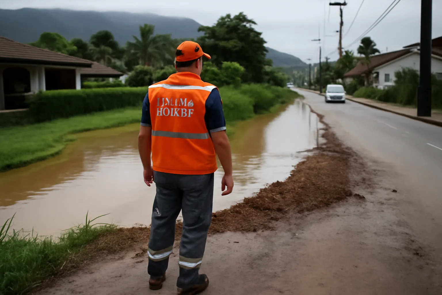 Guaramirim monitora pontos alagados após chuvas intensas