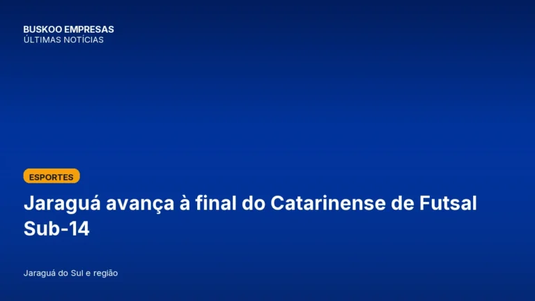 Jaraguá avança à final do Catarinense de Futsal Sub-14