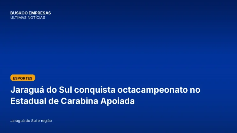 Jaraguá do Sul conquista octacampeonato no Estadual de Carabina Apoiada
