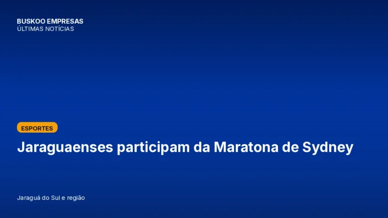 Jaraguaenses participam da Maratona de Sydney
