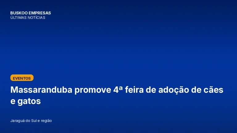 Massaranduba promove 4ª feira de adoção de cães e gatos