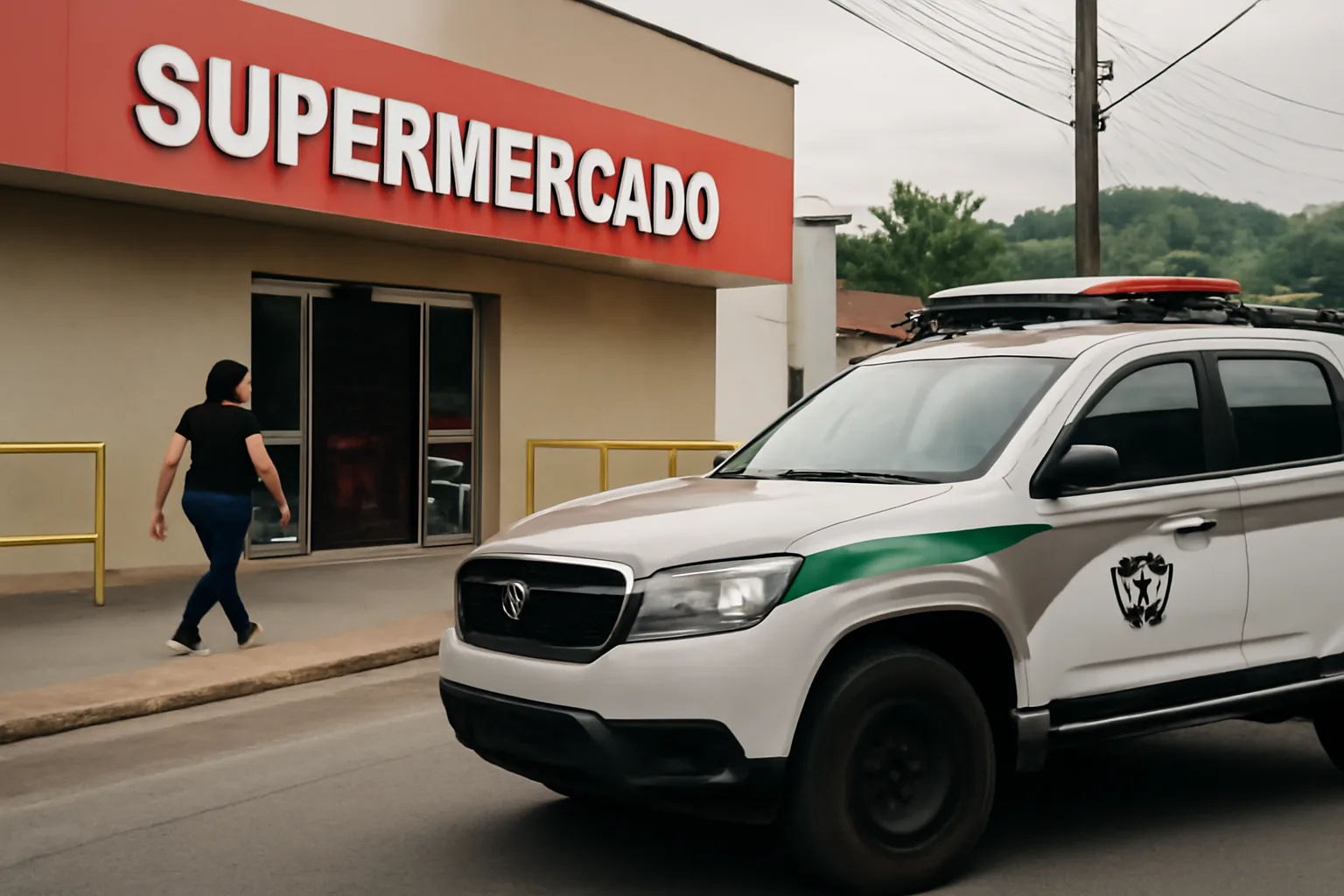 Mulher reage e impede assalto a supermercado em Guaramirim