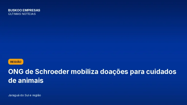 ONG de Schroeder mobiliza doações para cuidados de animais