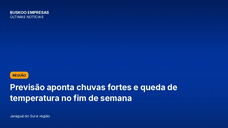 Previsão aponta chuvas fortes e queda de temperatura no fim de semana