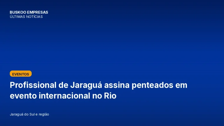 Profissional de Jaraguá assina penteados em evento internacional no Rio