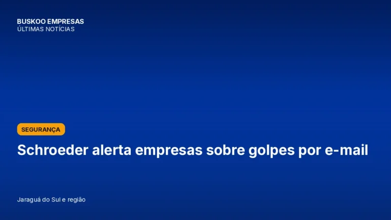 Schroeder alerta empresas sobre golpes por e-mail