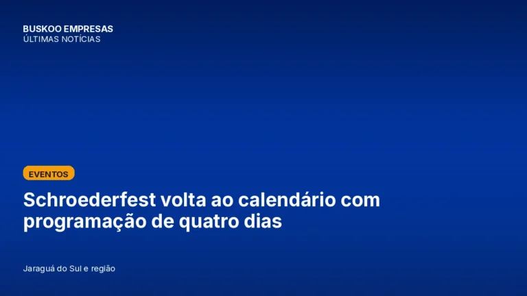 Schroederfest volta ao calendário com programação de quatro dias