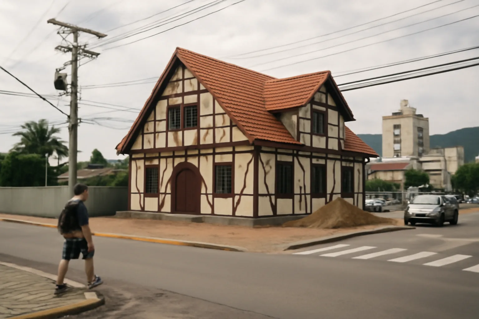 Sociedade Vitória reedifica sede em enxaimel e prevê inauguração
