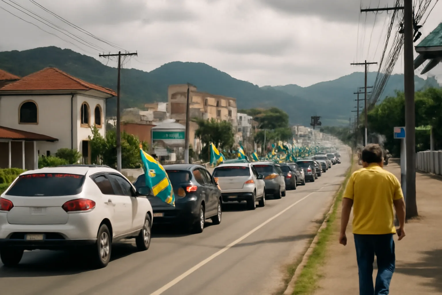 Carreata de apoio a Flávio Bolsonaro reúne milhares em Jaraguá do Sul