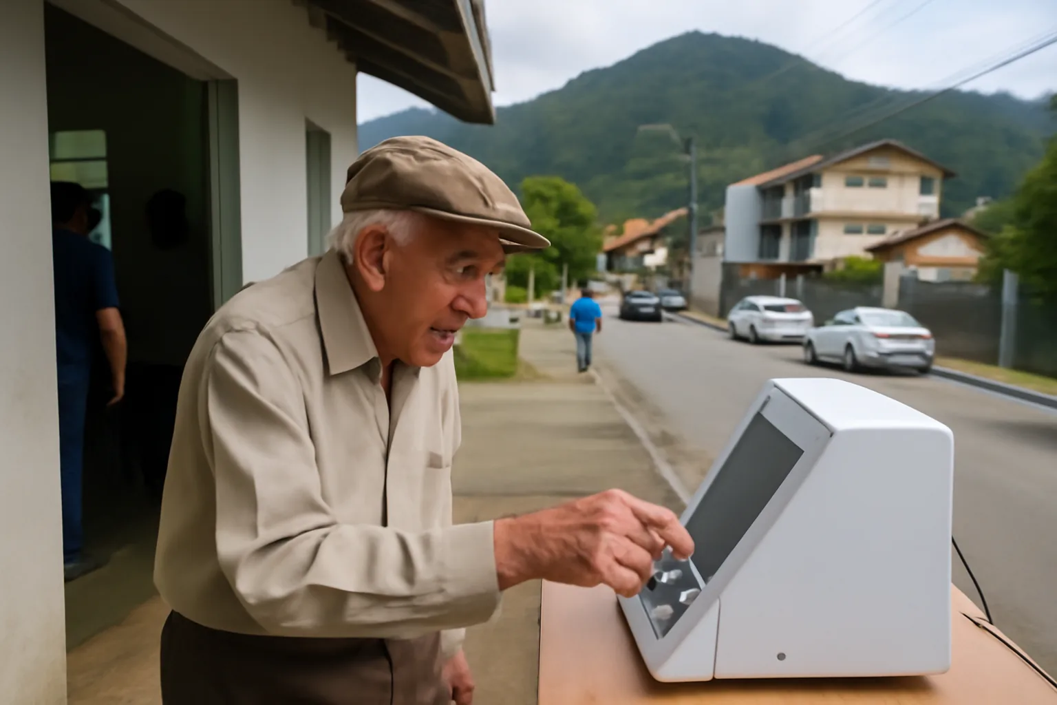 Eleitor de 92 anos vota em Jaraguá do Sul