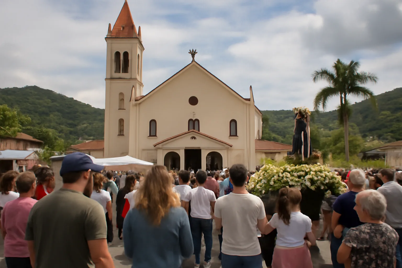 Festa de Nossa Senhora Aparecida tem procissão pelo rio na Ilha da Figueira