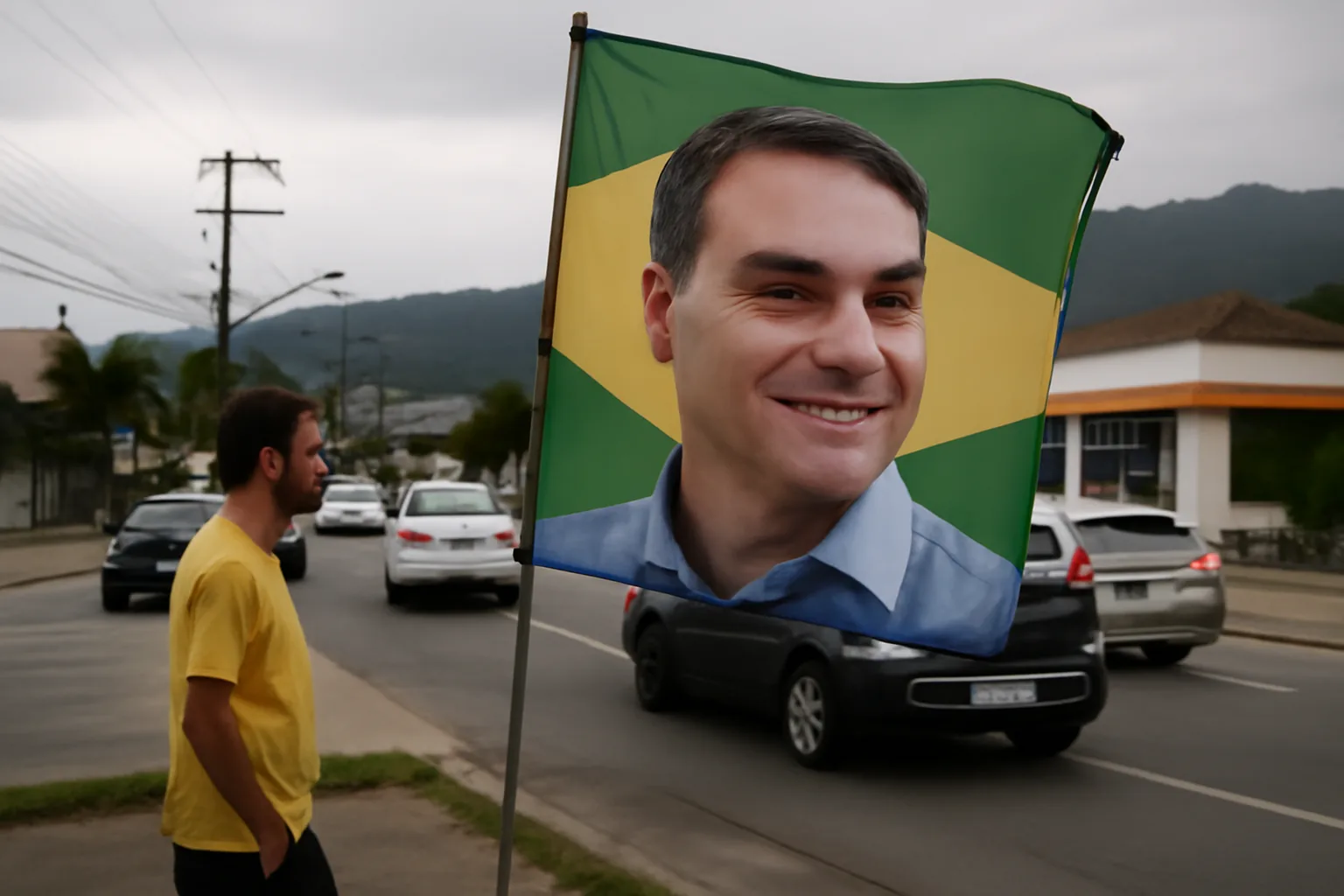 Flávio Bolsonaro lidera apuração em Jaraguá do Sul