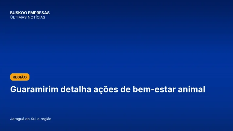 Guaramirim detalha ações de bem-estar animal