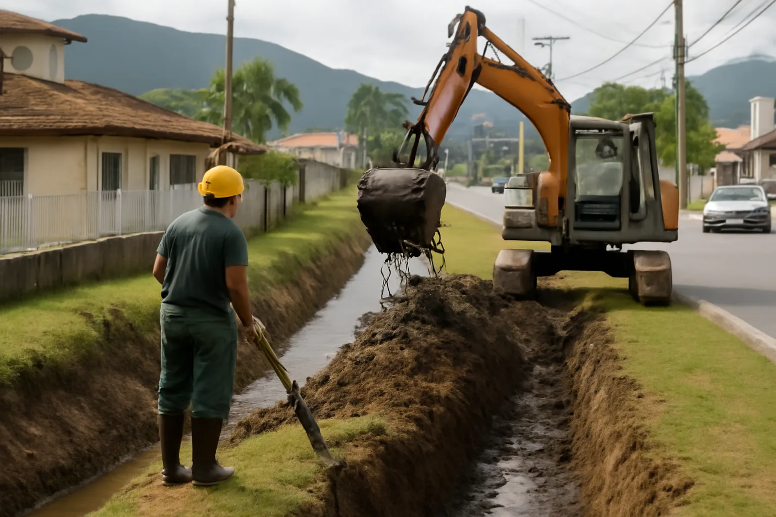 Guaramirim limpa e desassoreia mais de 60 km de valas em 2026