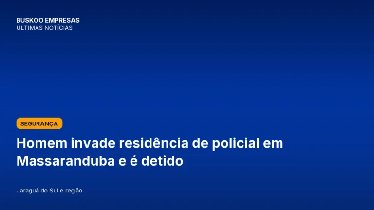Homem invade residência de policial em Massaranduba e é detido