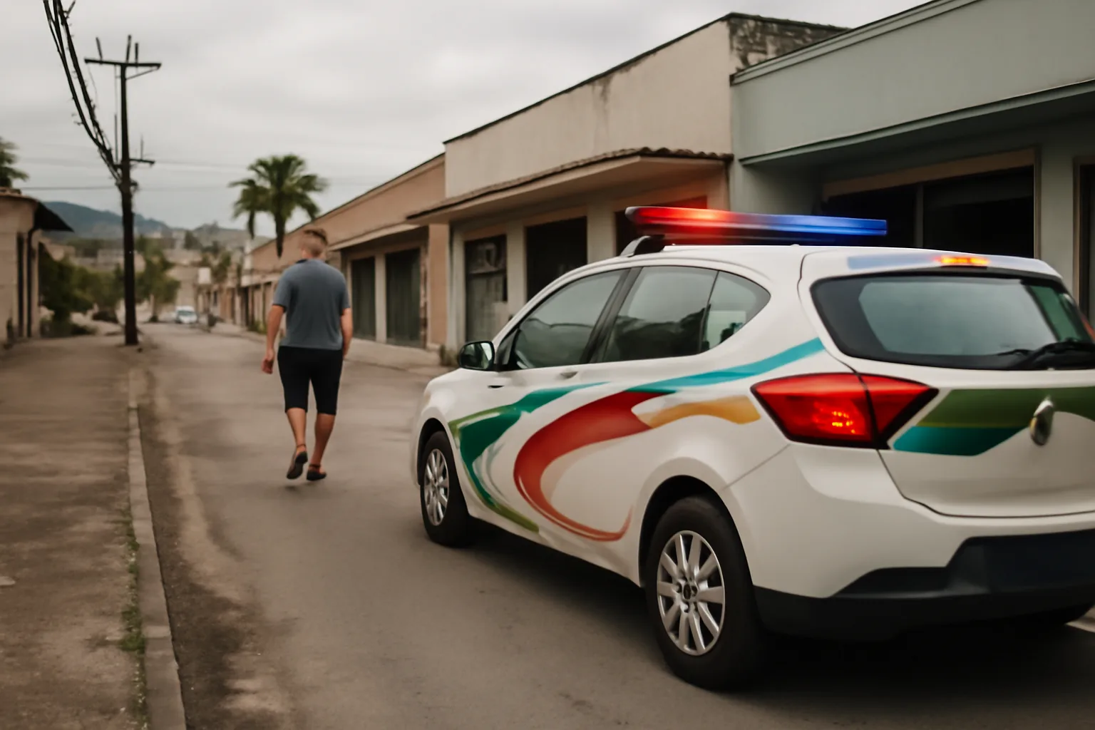 Homem levado à delegacia após ameaça com faca em Jaraguá do Sul