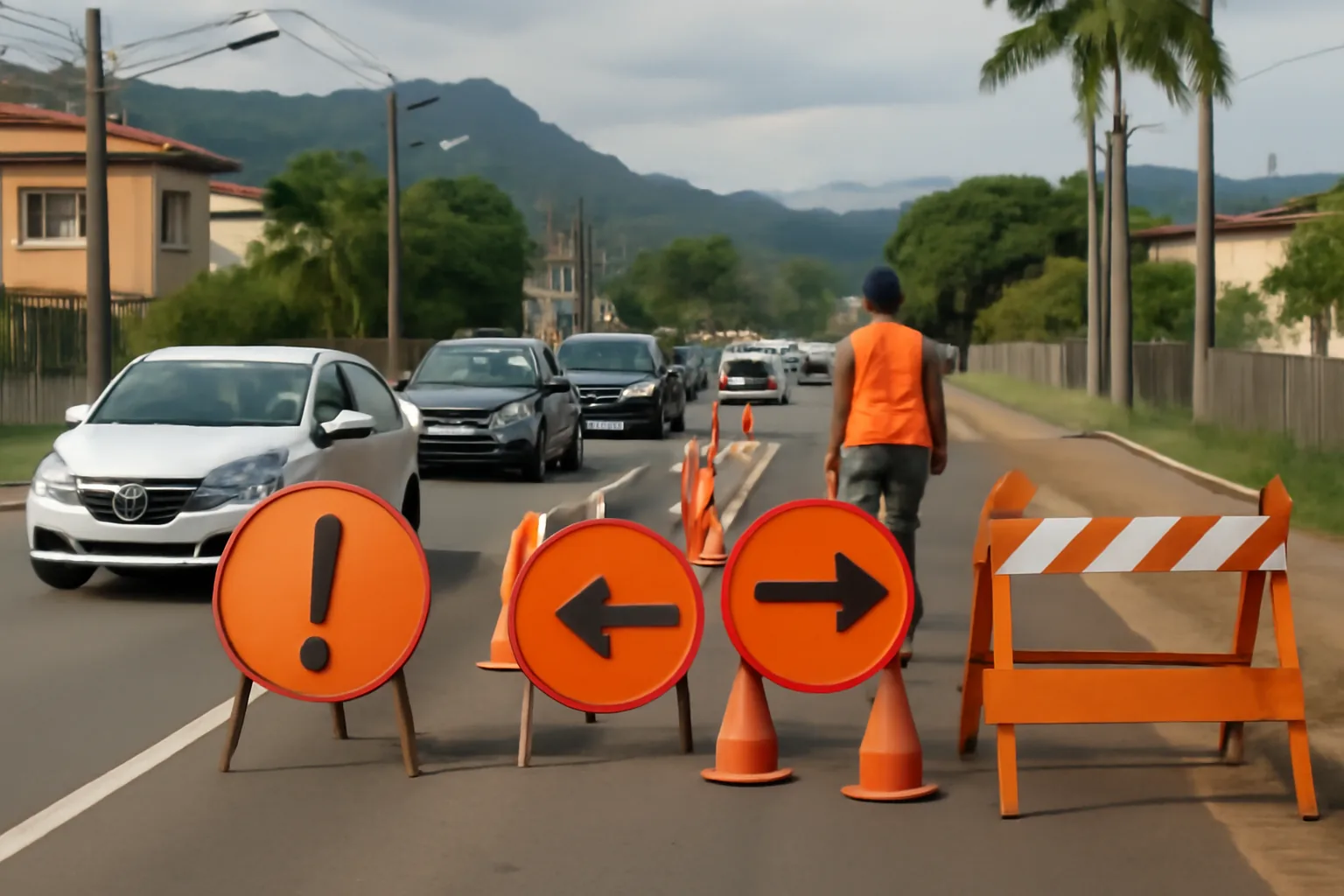 Interdições parciais na Rua Walter Marquardt em Jaraguá do Sul