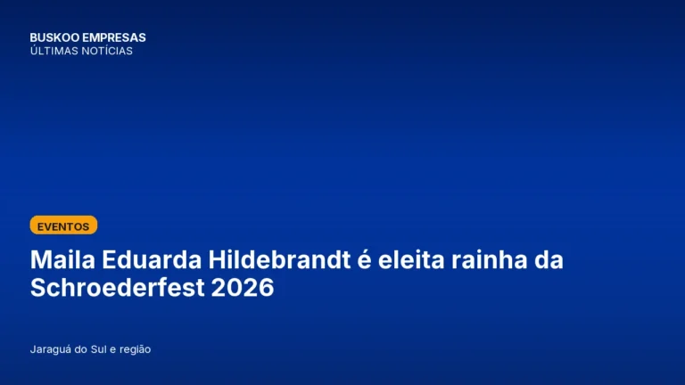 Maila Eduarda Hildebrandt é eleita rainha da Schroederfest 2026