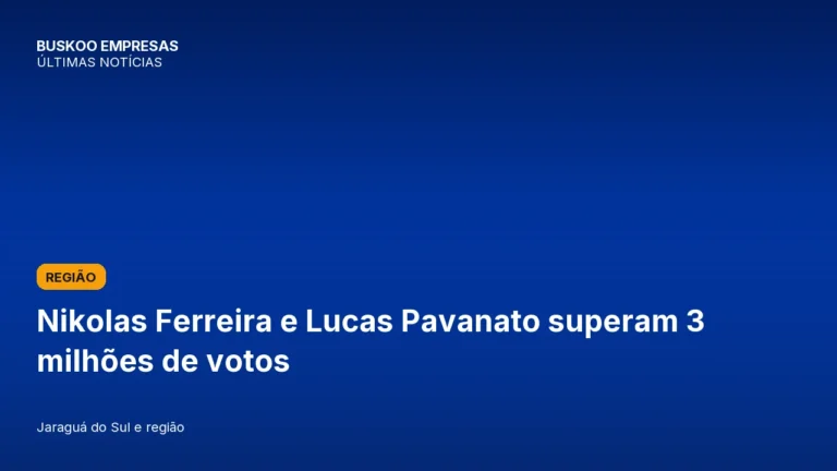 Nikolas Ferreira e Lucas Pavanato superam 3 milhões de votos