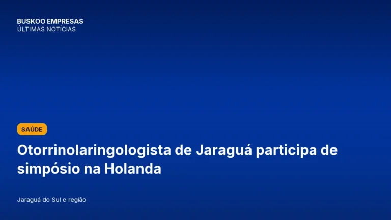 Otorrinolaringologista de Jaraguá participa de simpósio na Holanda