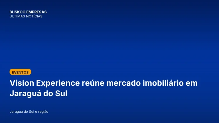Vision Experience reúne mercado imobiliário em Jaraguá do Sul